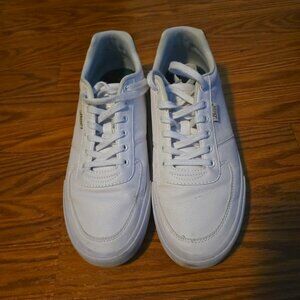 Mens Bass White leather shoes size 10